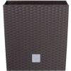 Prosperplast Kvetináč Rato Low + vložka 17 cm umbra