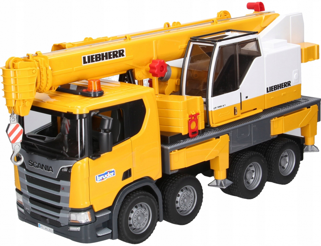 Bruder Nákladné auto Scania so žeriavom Liebherr 3571