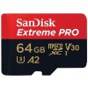 SanDisk Extreme PRO/micro SDXC/64GB/UHS-I U3 / Class 10/+ Adaptér SDSQXCU-064G-GN6MA