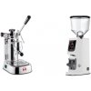 La Pavoni Professional Lusso + Eureka Atom W 75, white