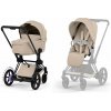 CYBEX Kombinovaný kočík e-Priam 5.0 Cozy Beige (Matt Black Frame) 2026 Platinum