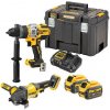 DeWALT Náradie - 18V AKU súprava príklepovej vŕtačky a uhlovej brúsky 125 mm, 2x aku 6,0/2,0 Ah FLEXVOLT, nabíjačka DCK2016T2T