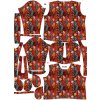 Takoy Panel so strihom 58 dámska softshell bunda SPORT jesenné listy Mandy - Jarný softshell-NS-27469