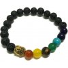 AWM Náramok z Lávového Kameňa - Čakra/Buddha 1ks