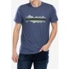 Tričko s potlačou Smartwool Mountain Horizon Short Sleeve Graphic Tee - nightfall blue