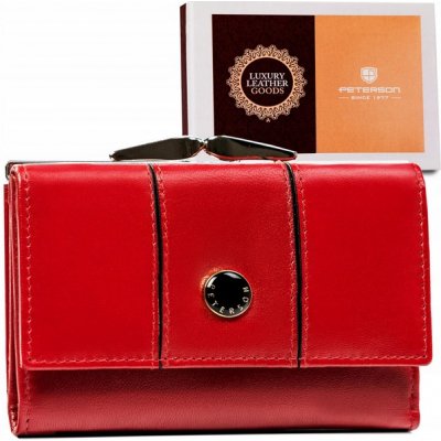 Peterson Dámska kožená peňaženka Keenclaw červená