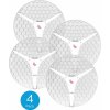 MikroTik Mikrotik LHG XL 5 ac 4pack (LHG XL 5 ac with 27dBi 5GHz antenna, Dual Chain 802.11ac wireless, 716MHz CPU, 256MB RAM, 1x Gigabit LAN, POE, PSU, RouterOS L3) – all four antennas in single box