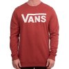 Mikina Vans Classic Crew II chili oil XL