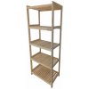 Krušnohorský nábytok Drevený regál 5P8043 80 x 173 x 43 cm 5 polic borovica