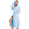 Dámský župan Diana long light blue - XXL