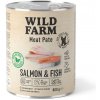 WILD FARM Pate Losos a ryba 800g bezlepkové krmivo pre psov