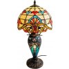 | Brilagi - Tiffany vitrážová stolná lampa MIRABELLA 1xE27/60W/230V + 1xE14/40W | BRT-12028F