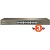 Tenda TEG1024G 24x Gigabit Switch, Fanless-bez ventilátorov, Rackmount 19