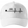 Kolky EKG - Šiltovka so zahnutým šiltom a mosaznou sponou - Univerzálna veľkosť ( Biela )