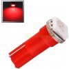 LED auto žiarovka T5 LED 0,5W 12V červená