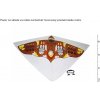 Šarkan lietajúci 110 x 72 cm PVC lietadlo