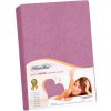 Bellatex froté plachta Kamilka tmavo fialová 140x200
