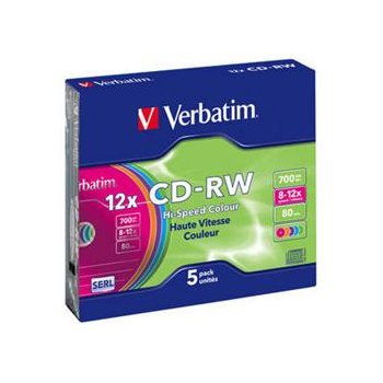 Verbatim CD-RW 700MB 12x, 10ks