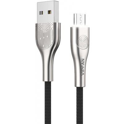 Vipfan Z04 USB do Micro USB, 3A, 1,2m, černý