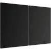 Allboards,Skleněná kuchyňská deska ČERNÁ 60x52cm - krájecí deska - ochranná deska,HC52x30_00014