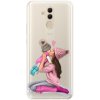 Silikónové puzdro iSaprio - Kissing Mom - Brunette and Girl - Huawei Mate 20 Lite