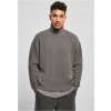Urban Classics Oversized Roll Neck Sweater pánsky sveter sivý