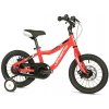 Leader FOX UNI 14 RED (CHAIN) detské kolo + blikačky zadarmo - červené