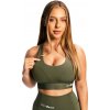 Dámska podprsenka GymBeam Combat Sports Bra Olive Grey L