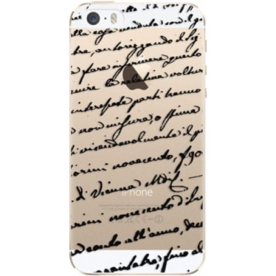 Púzdro iSaprio - Handwriting 01 Apple iPhone 5/5S/SE čierne