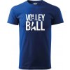 Volleyball nápis - Klasické pánske tričko vyššej gramáže - S ( Kráľovská modrá )