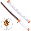 Katana Mini Bamboo Demon Slayer Rengoku oranžová