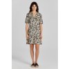 ŠATY GANT PALM PRINT SS JERSEY SHIRT DRESS SOFT OAT