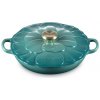 Le Creuset - Liatinový hrniec plytký 26 cm / 2,2 l - Petal Bleu Riviera