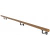 neuvedená Drevené madlo BUK - lakované a nerezové držiaky, L3000mm