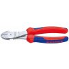 Silové bočné cvikacie kliešte chromované 180 mm KNIPEX 74 05 180