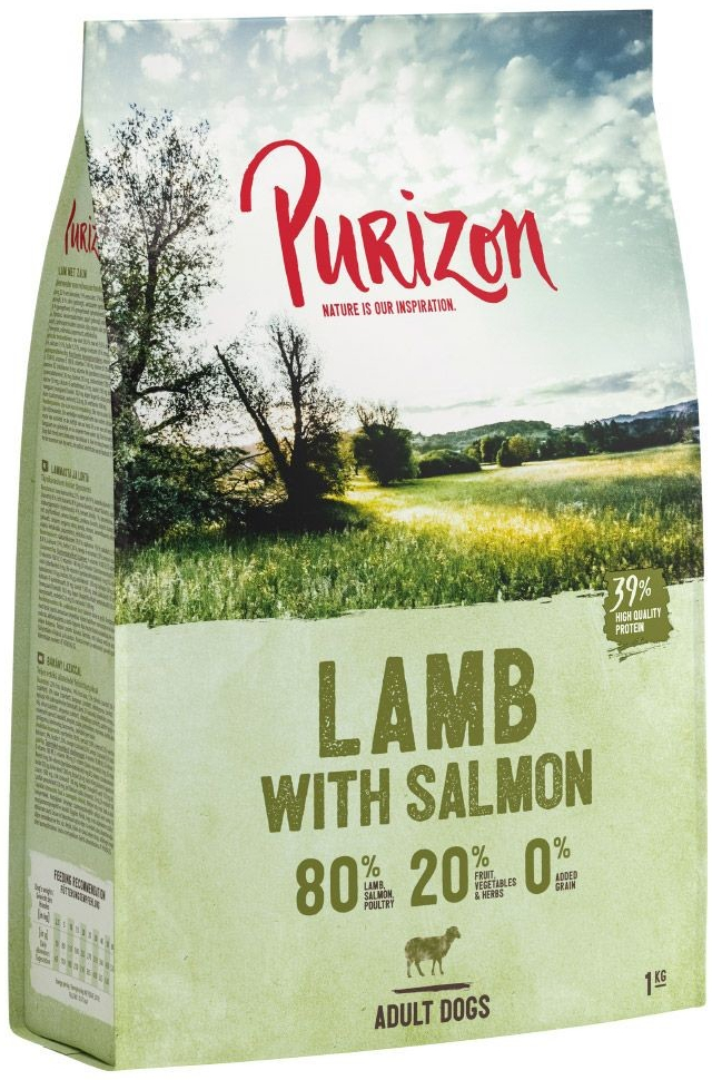 Purizon Adult jahňacie a losos bez obilnín 2 x 12 kg