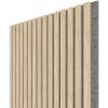 WALL CONCEPT akustický panel Dub sivý, sivý filc + MDF, 2750x604x21 mm, 1,66 m2