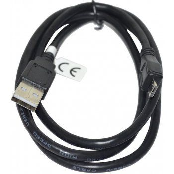 Vakoss TC-U1279K microUSB 2.0 A-B M/M, 1m, černý