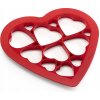 Vykrajovač na sušienky HEART 25 cm, červená, Lékué