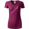 Klarinet nápis - Dámske tričko z organickej bavlny Origin (GOTS) - 2XL ( Fuchsiová )