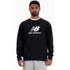 Pánska mikina New Balance Stacked Logo French Terry Crew black
