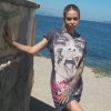 Yakuza dámske šaty NO VICTIM GKB 23122 rabbit Farba: šedá, Veľkosti dámske: M