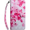 Peňaženkové 3D puzdro na Motorola Moto G8 Play - Red Flower