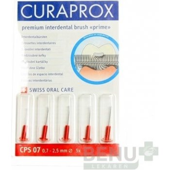 Curaprox CPS 07 Prime Plus medzizubné kefky 5 ks blister