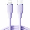 JOYROOM SA29-CL3 silikónový rýchlonabíjací a dátový kábel 30W USB-C/Lightning na iPhone/iPad/iPod/AirPods - 1,2 m - svetlofialový - možnosť vrátiť tovar ZADARMO do 30tich dní