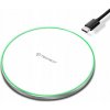 Techsuit Nabíjačka 15W Premium Qi RGB (CHWR031) biela