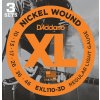D`Addario EXL 110-3D 3er Pack Saitensatz E-Gitarre kompletter Satz Nickel