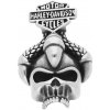 Ewena Prívesok oceľová lebka Harley Davidson KDE321 + Darčekové balenie