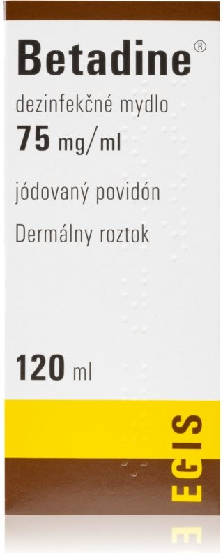Betadine dezinfekčné mydlo 75 mg/ml sol.der.1 x 120 ml od 6,03 € -  Heureka.sk