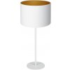 Luminex | Stolná lampa ARDEN 1xE27/60W/230V pr. 25 cm biela/zlatá | LU3452
